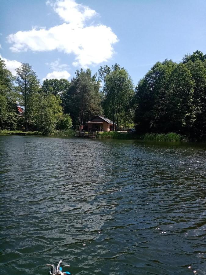 Urokliwy Domek nad Brzegiem Jeziora Lubiatów Zewnętrze zdjęcie